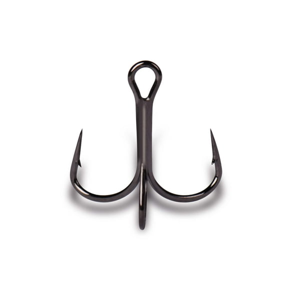Mustad KVD Elite Triple Grip 1x Hook #6 Black Nickel 6PK