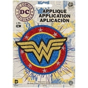 C&D Visionary DC Comics Patch-Wonder Woman Shield W/Glitter