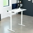 thumbnail image 2 of VIVO White 55" x 24" Electric Sit Stand Desk, Height Adjustable Workstation, 2 of 8