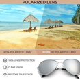 thumbnail image 3 of Men's Sunglasses Retro Pilot Sunglasses unisex Gift Toad Mirror, 3 of 5