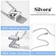thumbnail image 5 of Collar Inicial Silvora Plata Esterlina Circonita Cúbica Letra X, 5 of 8