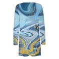 thumbnail image 4 of DDAPJ pyju Women Fashion Cardigan 2023,Lightweight Open Front Long Sleeve Drape Cardigans Marble Print Casual Kimono Tops Fall Winter Thin Coats with Pockets, 4 of 5