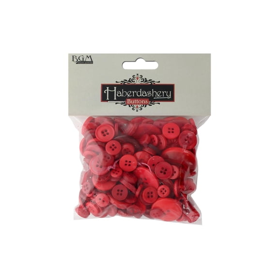 Buttons Galore Button Haberdashery Classic Reds