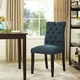 thumbnail image 2 of Modern Contemporary Urban Design Kitchen Room Dining Chair, Navy Blue, Fabric Wood, 2 of 4