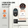 thumbnail image 5 of VEVOR Fingerprint Door Lock, with Fingerprint/Keypad Code/Key, One-Time and Anti-Peeking Password,Silent Mode,Constant Unlock Mode,Aluminum Alloy Panel,Electronic Keypad Deadbolt for Entry Doors, 5 of 9