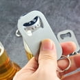 thumbnail image 6 of XKHHLH Bottle Opener Keychain, Flat Keychain Sturdy and To Send To Friends Light and Easy to Carry Suitable, Stainless Steel Beer Soda Bottle Opener Key Chain Long Suitable for Home, Bar, Party, ﻿, 6 of 8