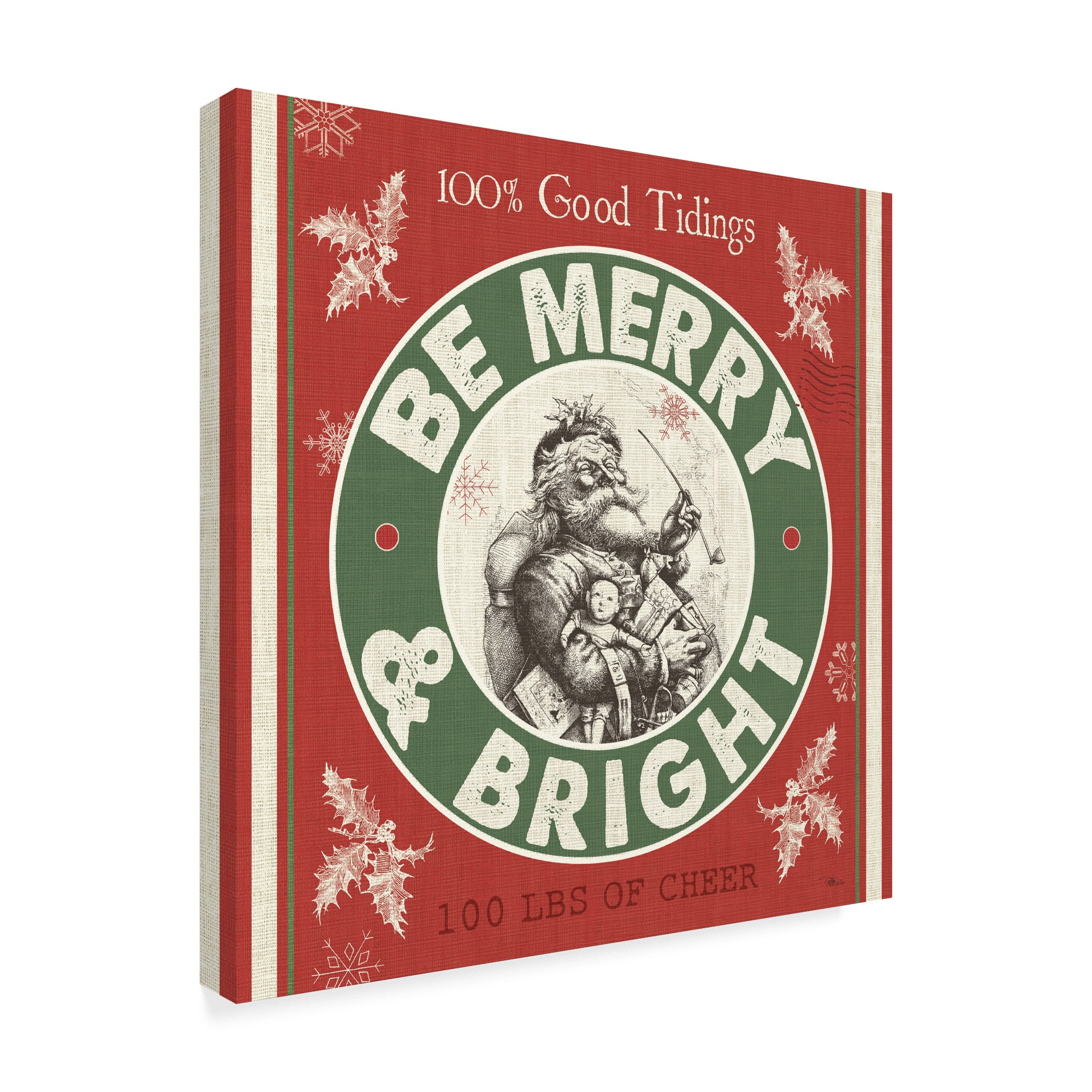 Trademark Fine Art Seasonal Canvas Art ' Farmhoe Holiday I Color ' by Pela Studio