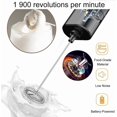thumbnail image 3 of Mini electric whisk mixer, milk frother, mixer, mini frother, mini coffee whisk Great Gift, 3 of 4