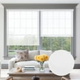 thumbnail image 1 of LUCKUP Light filtering Roller Shades for Windows, Cordless Semi Sheer Solar Blinds with 5% openness Free-Stop Window Shades for Home & Office, White 24"W x 72"H, 1 of 6