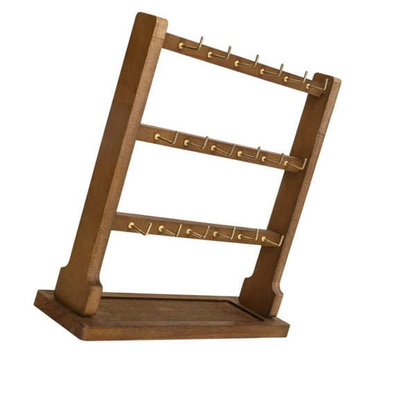 freneci Earring Display Stand Jewelry Display Rack for Necklaces Earrings Countertop 3 Tiers