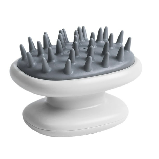 Advancent Ducha Cepillo para el cabello Cuero cabelludo Doble capa Masajeador Depurador Cojín de aire Cabezal Juegos de accesorios de baño blanco Advancent HA010881-02