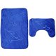thumbnail image 1 of Forma de U de franela inodoro absorción de agua alfombra de baño alfombra antideslizante juego de alfombra de ducha de baño 2 piezas kenally JJ21305-02, 1 of 6
