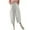 White, variant on Mlzmgr Capri Pants Women Linen Pants Loose Elastic High Waisted Loose Comfy Summer Capris with Pockets