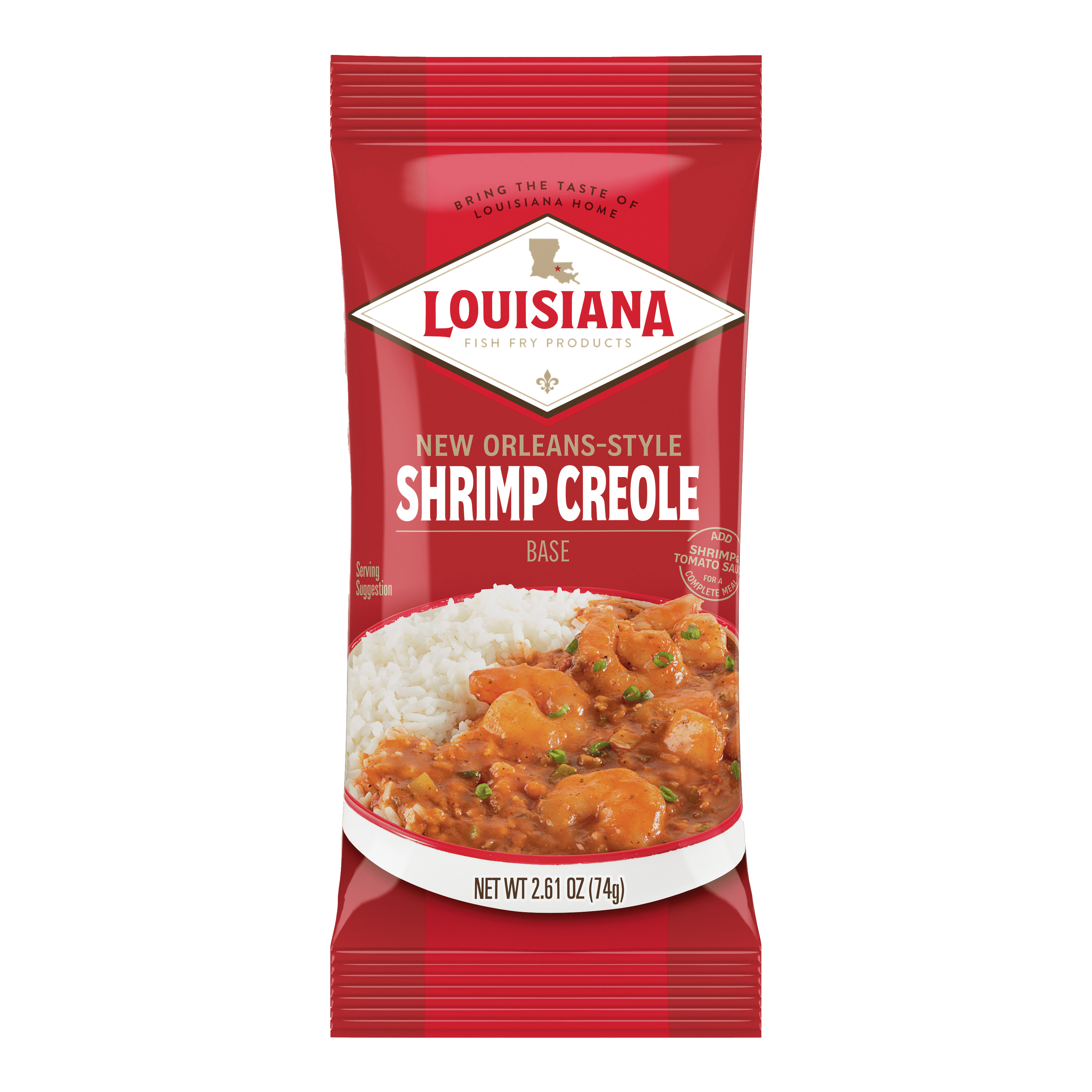 (2 pack) Louisiana Fish Fry Products New Orleans-Style Shrimp Creole Base 2.61 oz