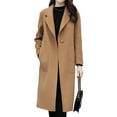 thumbnail image 1 of Innerwin Manteau Uni pour Femmes, Veste d'Hiver à Manches Longues, Chaude, Kaki, 3TG, 1 of 3