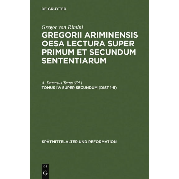 SpÃ¤tmittelalter Und Reformation Super Secundum (Dist 1-5), Book 9, (Hardcover)