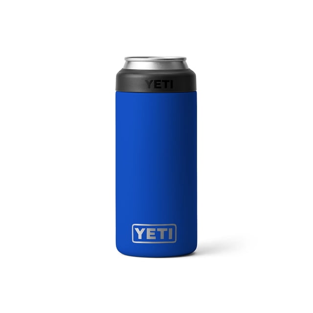 Aislante para lata YETI Rambler Slim de 12 oz, azul real