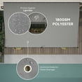 thumbnail image 3 of Outsunny 10' x 16' Outdoor Pergola Canopy, Wall-Mounted Metal Patio Canopy with Drainage Holes for Backyard Garden Porch, Dark Gray, 3 of 9