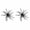 Black (2 Pcs), variant on Sea Urchin Soft Bait, Realistic Fuzzy Dice Fishing Lure, Floating TPR Swimbait with Reflective, Finesse Creature Bait for Bass Trout, Fuzzy Dice Bait