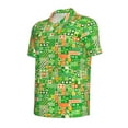 thumbnail image 2 of Rocae St Patrick's Day6 for Men's Short Sleeve Polo Shirt, Quick Drying Performance Moisture Wicking Sports Men's Golf Shirt Large, 2 of 9