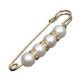 thumbnail image 2 of TFYZYY Elegant Rhinestone Pearl Brooch for Women - Faux Pearl Tightening Belt, Shawl, Sweater Pin Clip - Versatile Clothing Accessory, 2 of 3