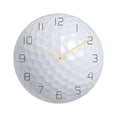 thumbnail image 2 of Reloj de pared moderno de 12 pulgadas, redondo, con balón deportivo, sin tictac, funciona con pilas, para el hogar Golf, 2 of 8
