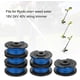 thumbnail image 5 of Paquete de 6 bobinas de repuesto para recortadora de 0,065", 18 voltios, 24 V, 40 V, compatibles con Ryobi One + AC14RL3A, hilo para recortadora inalámbrica de 11' (paquete de 6), 5 of 5