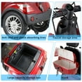 thumbnail image 6 of Xlluproid Mobility Scooters for Seniors and Adults,Powered Mobility Scooters with Multiple Storage Space,500Lbs Capacity-800W,full LED Lighting,Red-roof, 6 of 10