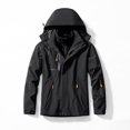 thumbnail image 3 of Parka impermeable para exteriores para hombres y mujeres, conjuntos de dos piezas, conjunto de abrigo de invierno cálido 3 en 1 para acampar y hacer senderismo, chaquetas a prueba de viento, 3 of 5