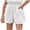 White, variant on lnmuld Lightweight Loose Fit Girls Denim Shorts - Summer Casual Comfort Play Bottoms Size:6-7 Years