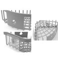 thumbnail image 2 of Kearding Baño Cocina Montaje en pared Jabón Champú Loción Estuche de almacenamiento Diseño de malla Soporte para estante de Jooan Juegos de accesorios de baño Gris, 2 of 6