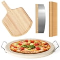 thumbnail image 1 of Juego de piedras para pizza Gyreuni, 13 pulgadas, para horno y parrilla, 5 unidades, 1 of 6