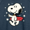 thumbnail image 3 of Peanuts - Snoopy Vampire Stars Glow In The Dark - Women's Lightweight French Terry Long Sleeve Shirt, 3 of 6
