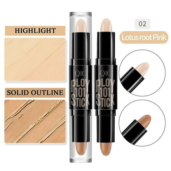 Iluminador de sombras faciales estéreo de doble cabezal Concealer QIC