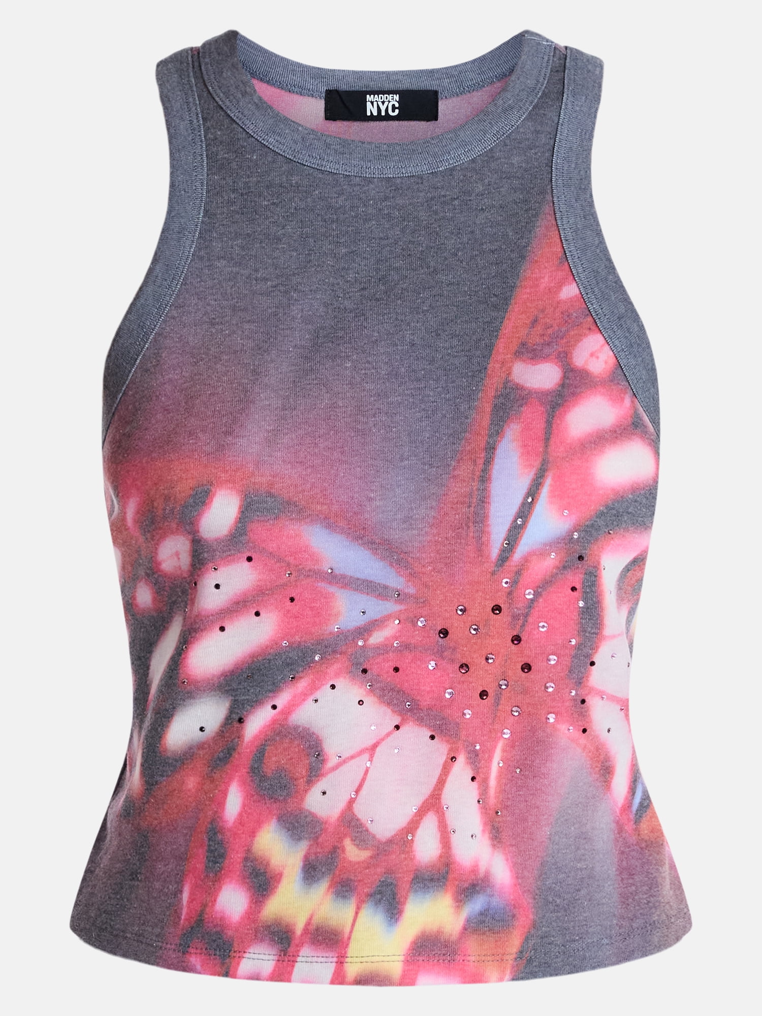 Madden NYC Women's Rhinestone Tank Top, Sizes XXS-XXL