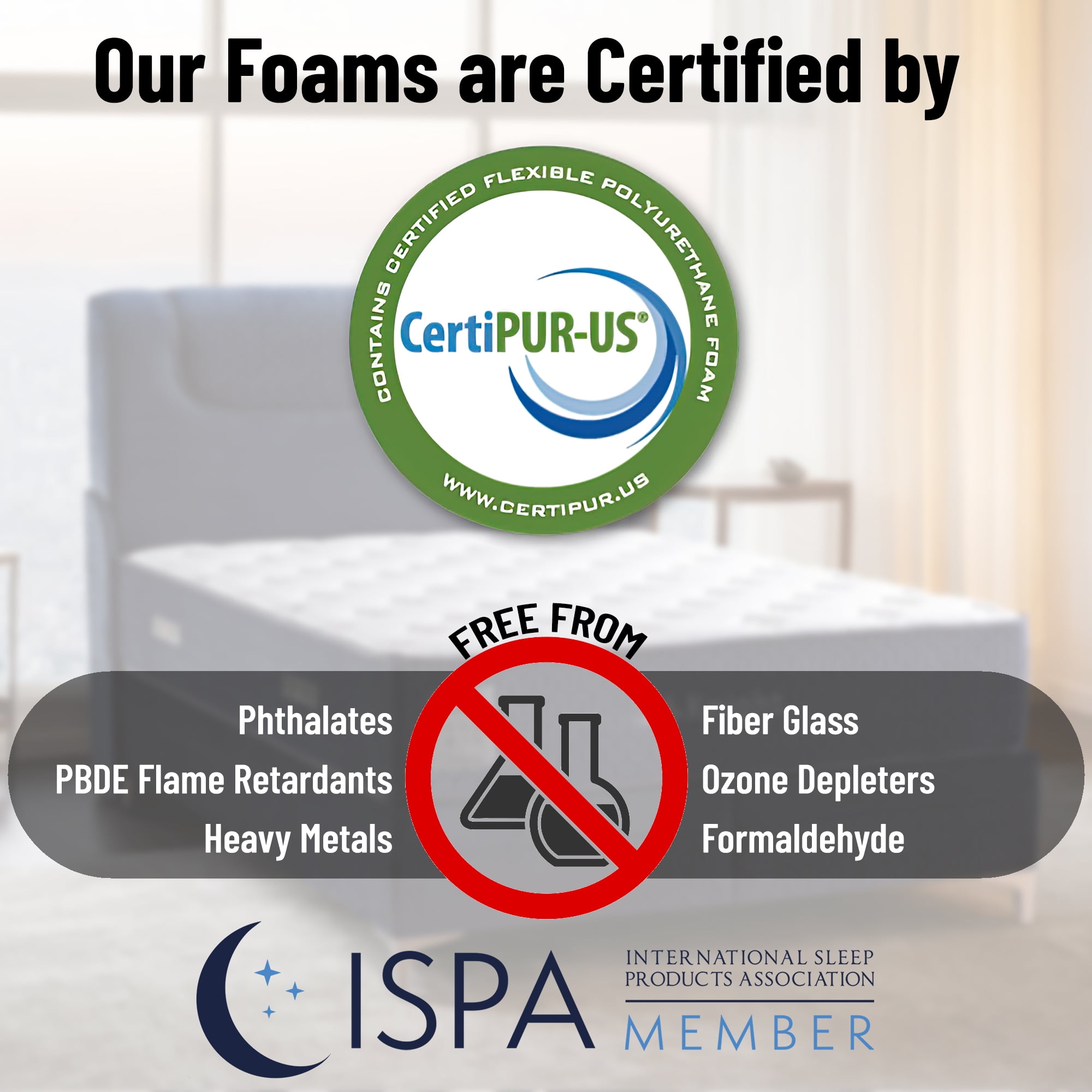 Ottomanson Twin 12" Firm Hybrid Mattress, Pocket Coils & CertiPUR-US, Fiberglass-Free, Bed in a Box