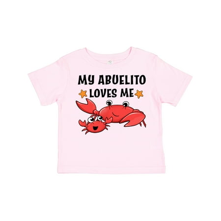 

Inktastic My Abuelito Loves Me- Cute Crab Family Boys or Girls Toddler T-Shirt