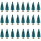 thumbnail image 1 of 24 Piezas Mini Modelo de Árboles de Nieve Árboles de Escarcha Árboles de Cepillo de Botella Adornos de Nieve de Invierno de Plástico Árboles Modelo de Mesa, 1 of 5