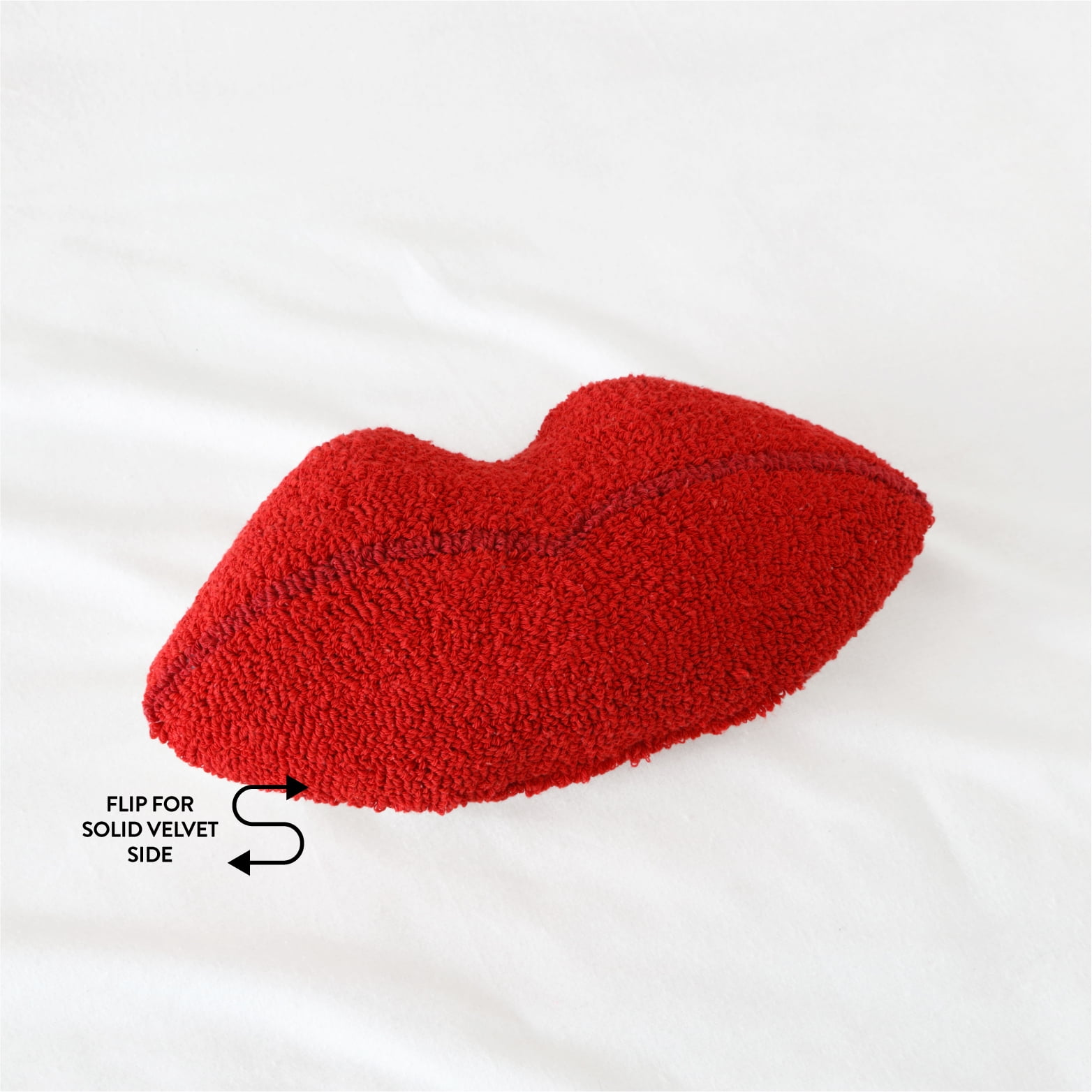 Mainstays 16" x 9" Lips Decorative Pillow, Brillant Red