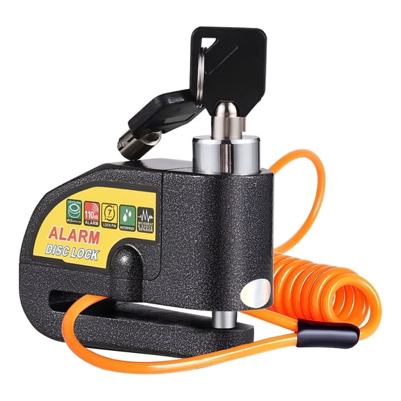 GJX Alarm Disc Brake Lock Motorcycle Alarm Lock Theft Security Wheel Disc Lock