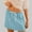 Blue, variant on Elvqul Womens Skirt Elastic Waist Mini Skirts Summer Solid Drawstring Green Short Skirts for Ladies A-Line
