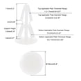 thumbnail image 2 of Unique Bargains PCB Support Spacer, 200Pack 3.5mm/0.14" Supporting Height PCB Standoff Isolation Board Stand Columns, White, 2 of 6