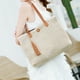thumbnail image 3 of Tote Bag Shoulder Bags Large Capacity Soft PU Straw Tote Bag Women Summer Beach Handbag With Tassel Shoulder Bags ANGGREK DD1012, 3 of 8