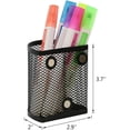 thumbnail image 3 of 2-Pack Black Magnetic desk Caddy Organizer, Metal Mesh Stationary Storage Unit, Pencil Holders & Pen Holders, desk Pencil Holder Organizer, Pencil Holder desk Organizer, Pen, 3 of 6