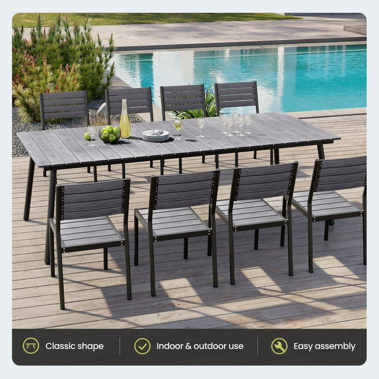 Modern 10 person dining table clearance