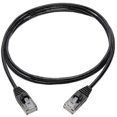 thumbnail image 2 of Tripp Lite Cat6a Gigabit Snagless Molded Slim UTP Network Patch Cable (RJ45 M/M), Black, 4 ft., 2 of 5
