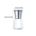 thumbnail image 2 of Manual Stainless Steel Pepper Grinder, Ceramic Core Mill Bottle, Spice Crusher, 180ml Glass Container, for Kitchen Seasoning, Adjustable Coarseness Mechanism, 2 of 6