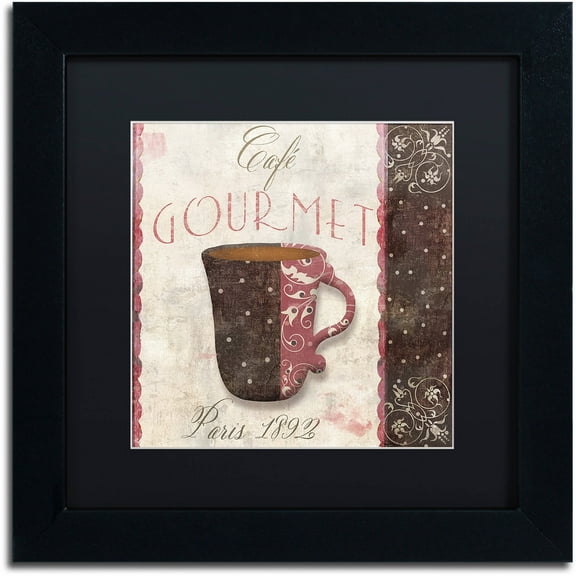 Trademark Fine Art "Patisserie XII" Canvas Art by Color Bakery Black Matte, Black Frame