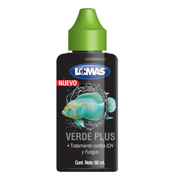 Acondicionador Para Peces ACUARIO LOMAS Verde Plus 60 ml