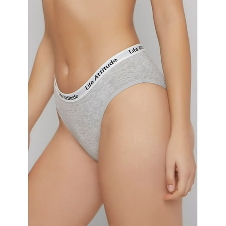 

Grey Women s BASICS Letter Tape Panty Simple M(6) S043E